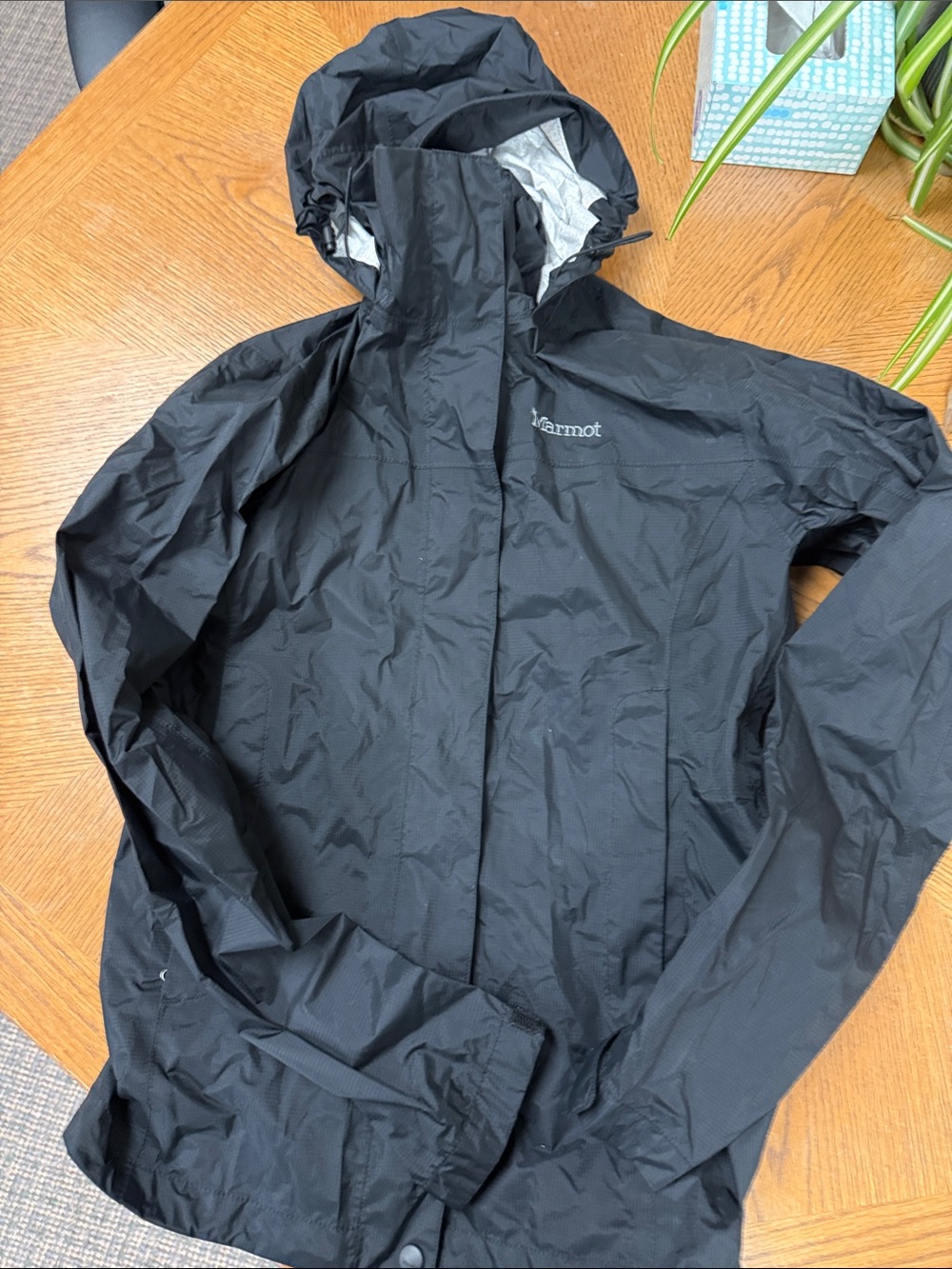 Marmot Black waterproof rain Jacket Size Small